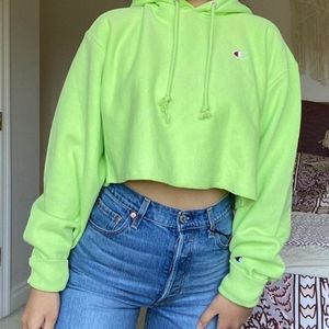 Champion cropped hoodie